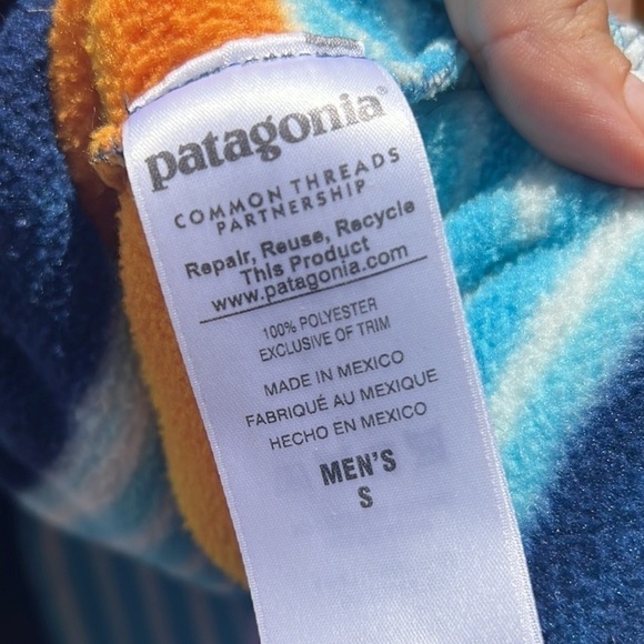 ▶️ Patagonia ◀️ Synchilla
Multicolor Striped Snap T
Pullover Sweater Mens
Size S - Picture 8 of 17